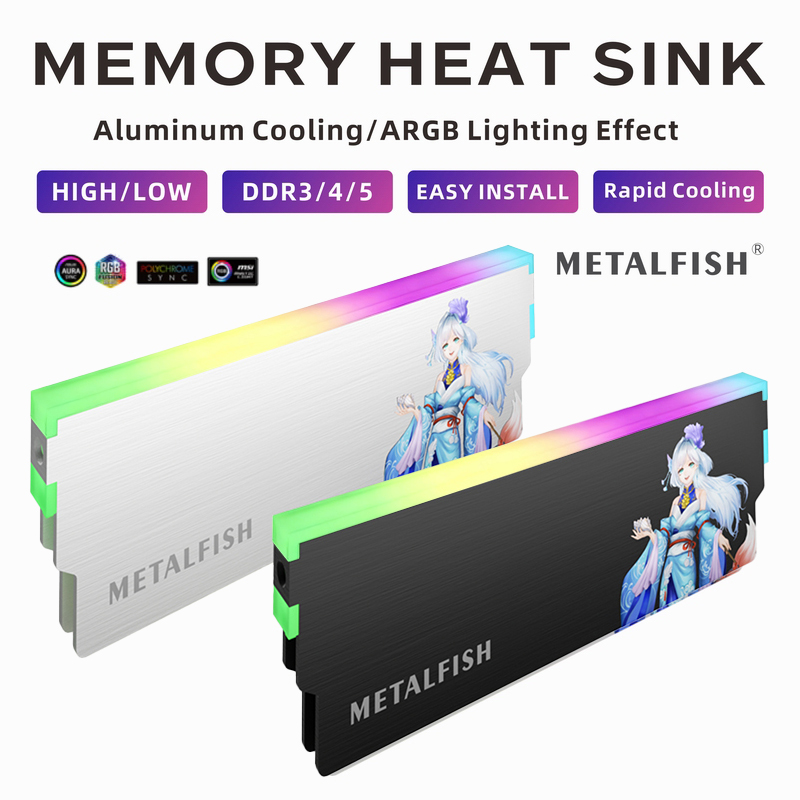METALFISH DRAM 방열판 5V-3PIN ARG - Ddr4 Desktop Ram 리뷰 및 가격